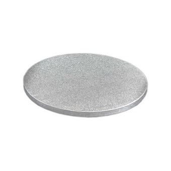Picture of ROUND BOARD CAKE DRUM SILVER 10 INCH OR 25CM